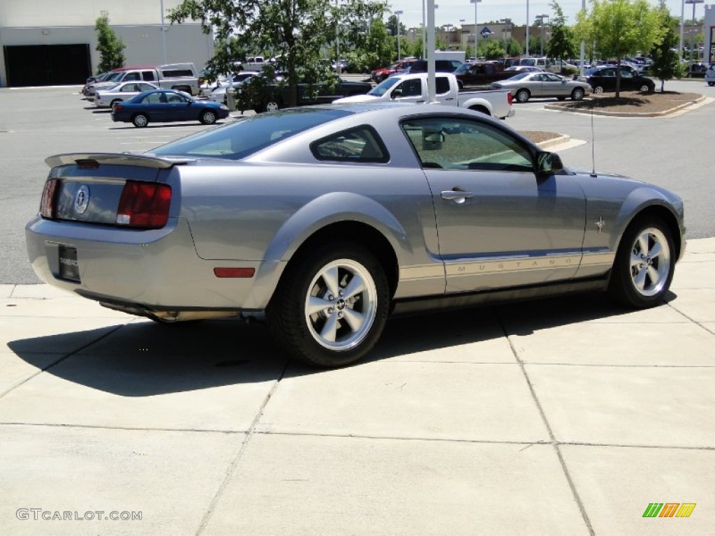 2007 Mustang V6 Premium Coupe - Tungsten Grey Metallic / Medium Parchment photo #5