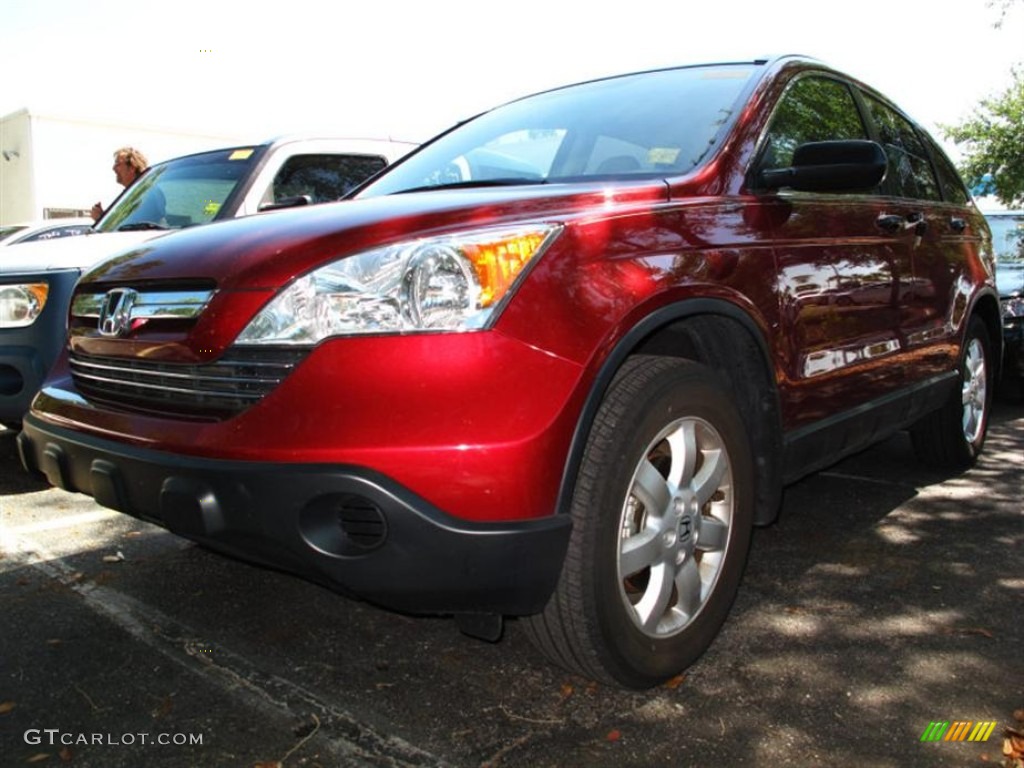 2008 CR-V EX - Tango Red Pearl / Gray photo #4