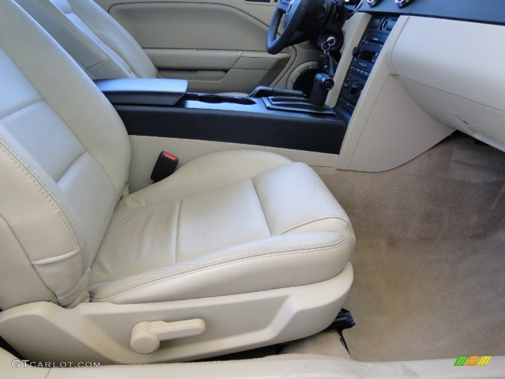 2007 Mustang V6 Premium Coupe - Tungsten Grey Metallic / Medium Parchment photo #26