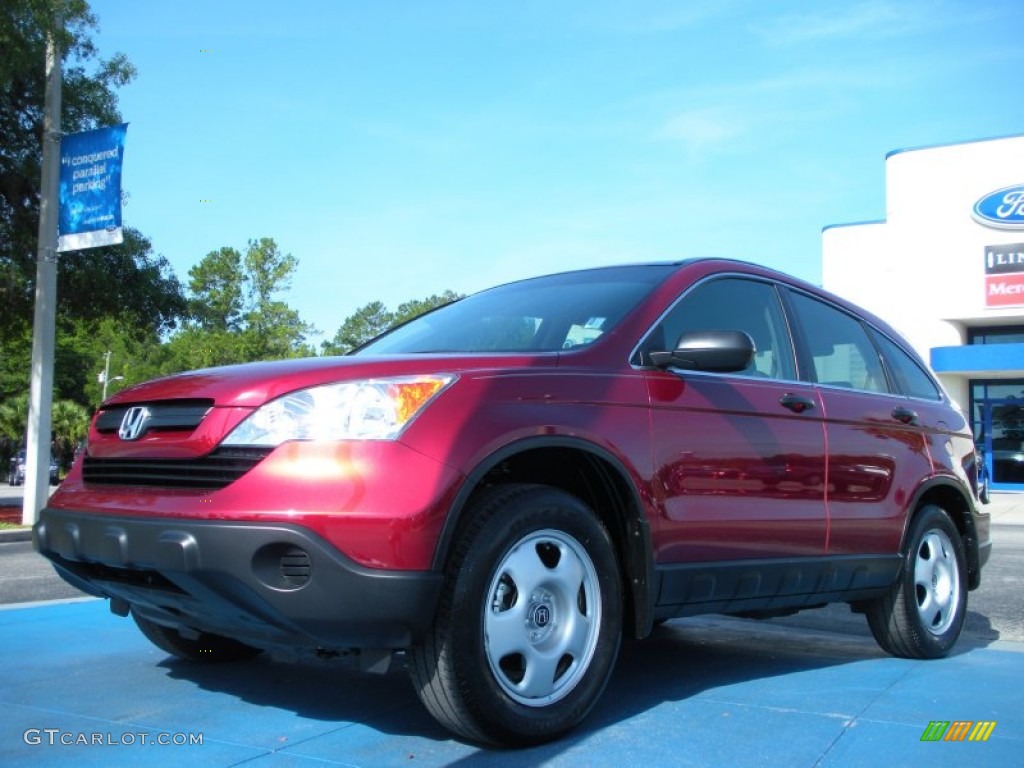 2009 CR-V LX - Tango Red Pearl / Gray photo #1