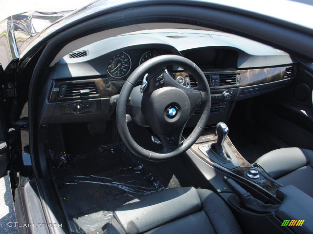 2008 3 Series 328i Coupe - Jet Black / Black photo #12