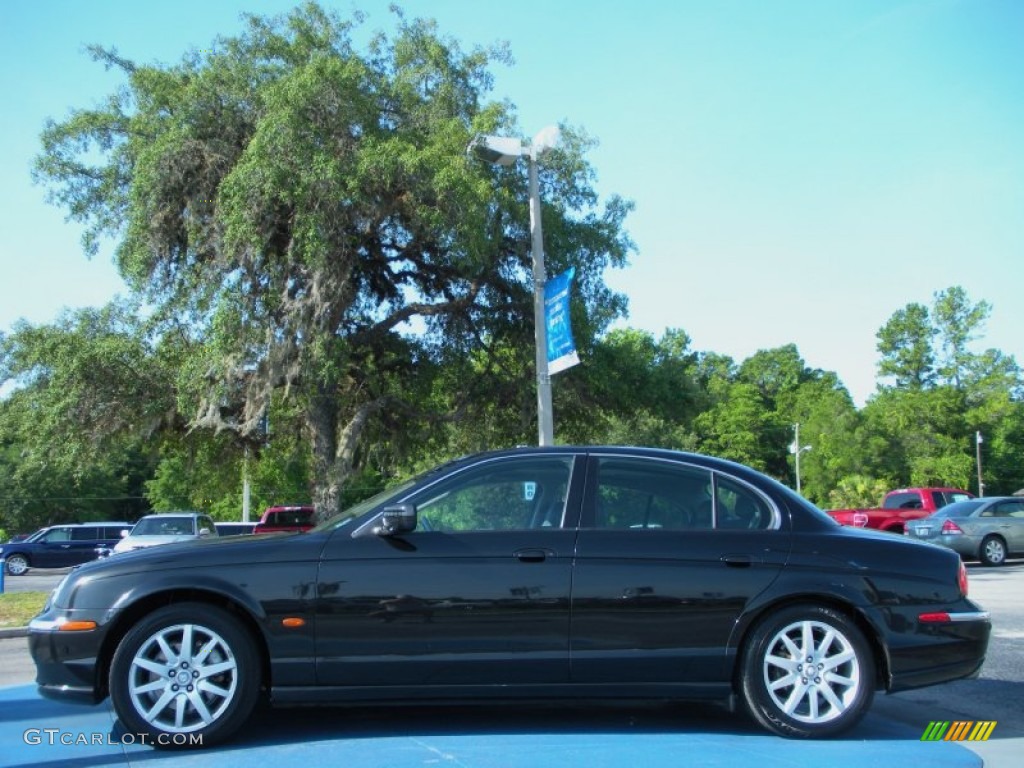 2002 S-Type 3.0 - Black / Charcoal photo #2