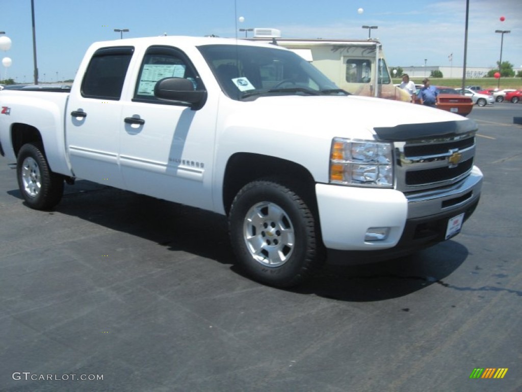 2011 Silverado 1500 LT Crew Cab 4x4 - Summit White / Ebony photo #3