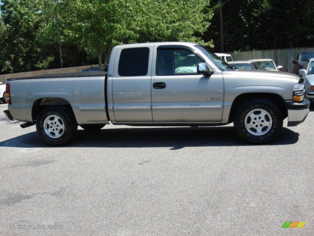 Light Pewter Metallic 1999 Chevrolet Silverado 1500 LS Extended Cab Exterior Photo #50936880
