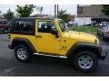 2008 Detonator Yellow Jeep Wrangler X 4x4  photo #3