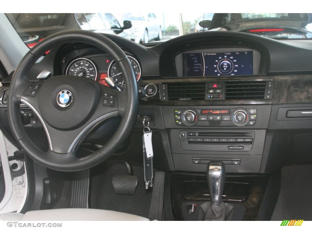 2009 3 Series 335i Coupe - Alpine White / Grey photo #13