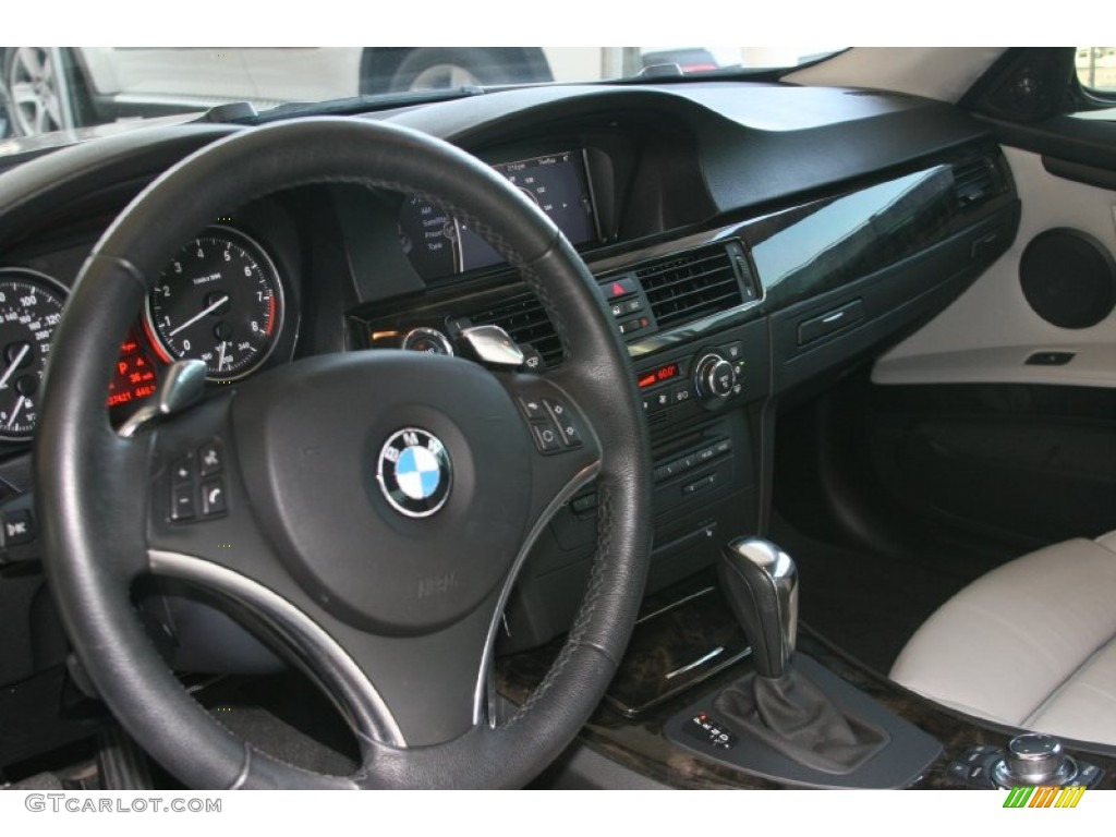 2009 3 Series 335i Coupe - Alpine White / Grey photo #16