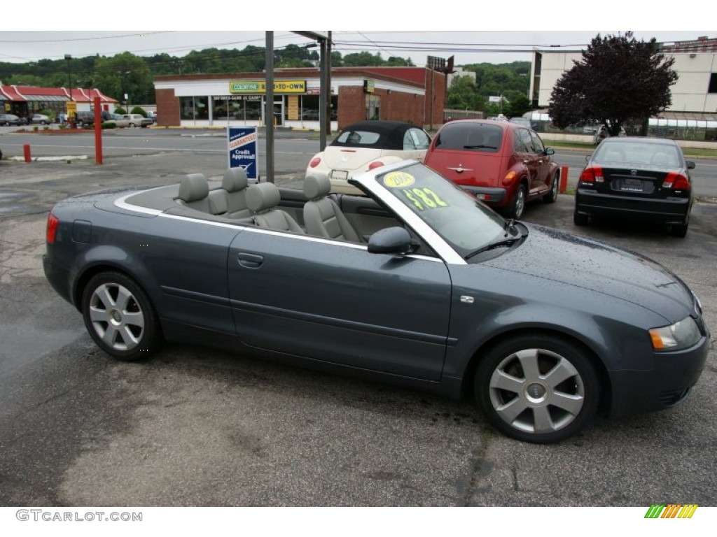 2004 A4 1.8T Cabriolet - Dolphin Grey Metallic / Platinum photo #4