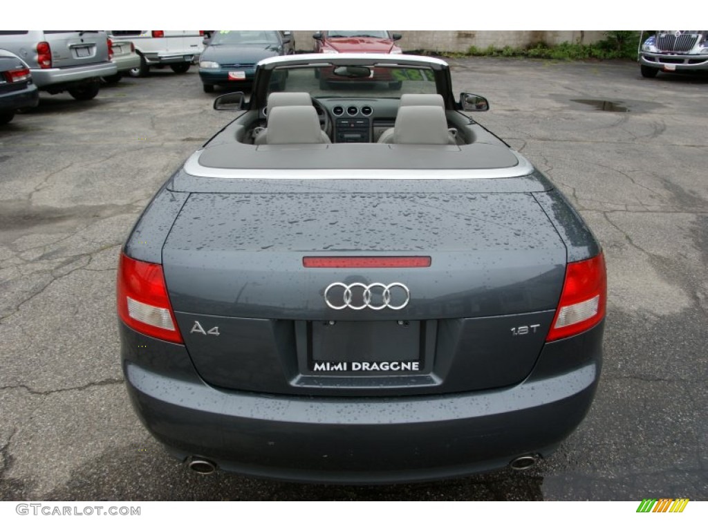 2004 A4 1.8T Cabriolet - Dolphin Grey Metallic / Platinum photo #6