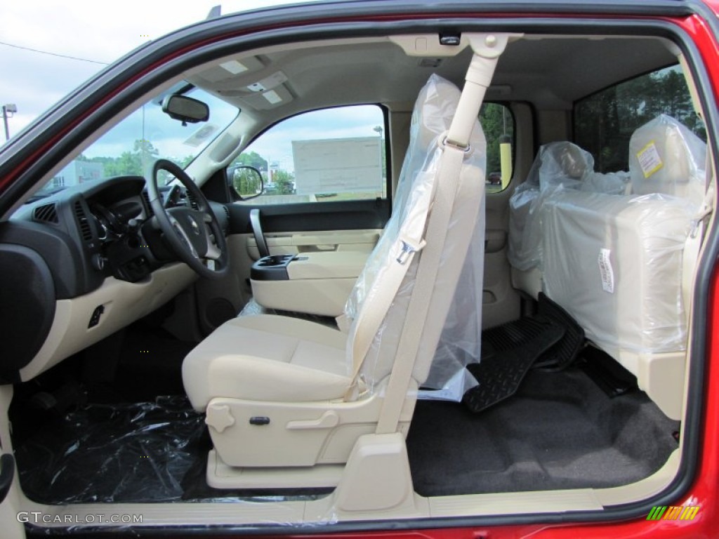 Light Cashmere/Ebony Interior 2011 Chevrolet Silverado 2500HD LT Extended Cab 4x4 Photo #50941629