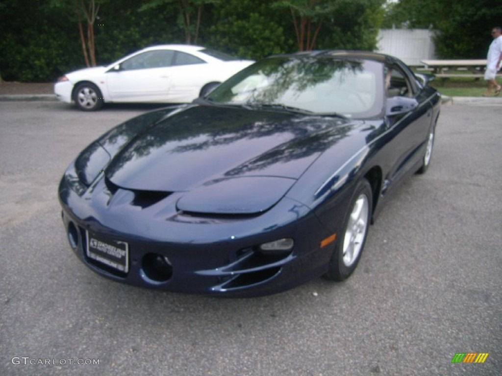 2000 Firebird Trans Am Coupe - Navy Blue Metallic / Taupe photo #2