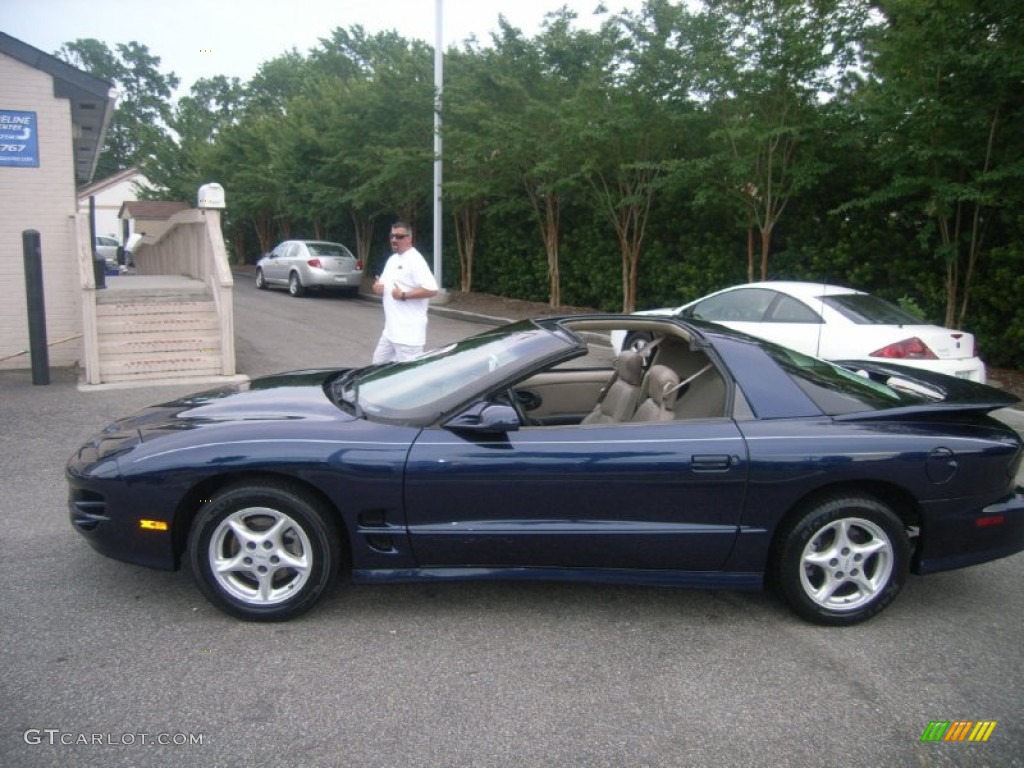 2000 Firebird Trans Am Coupe - Navy Blue Metallic / Taupe photo #3