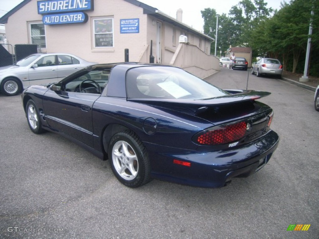 2000 Firebird Trans Am Coupe - Navy Blue Metallic / Taupe photo #4