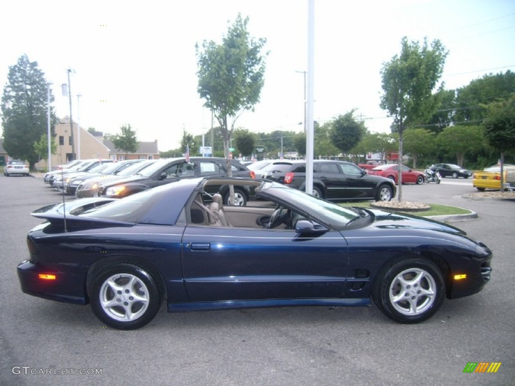 2000 Firebird Trans Am Coupe - Navy Blue Metallic / Taupe photo #7