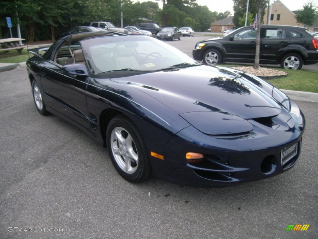 2000 Firebird Trans Am Coupe - Navy Blue Metallic / Taupe photo #8