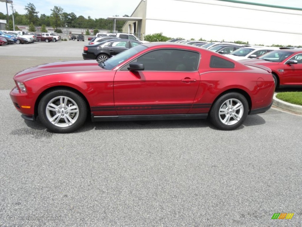 2011 Mustang V6 Coupe - Race Red / Stone photo #2