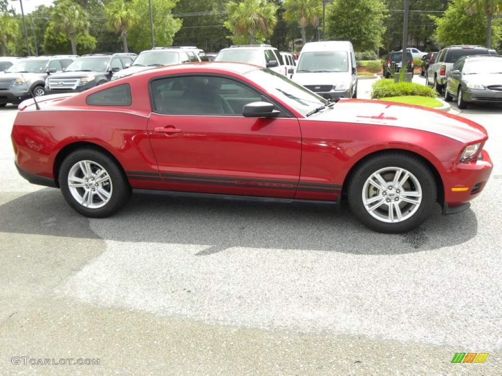 2011 Mustang V6 Coupe - Race Red / Stone photo #10