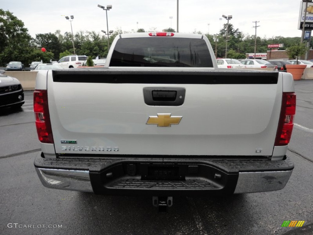 2011 Silverado 1500 LT Extended Cab 4x4 - Sheer Silver Metallic / Ebony photo #7