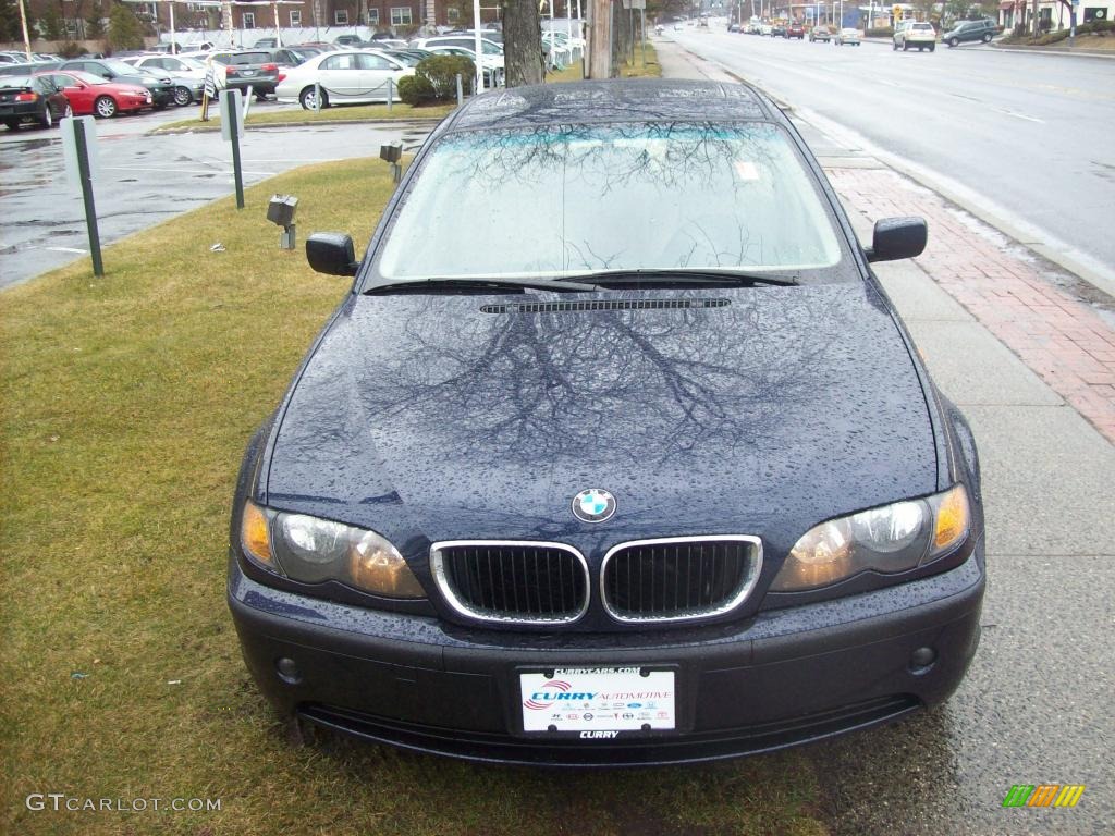 2002 3 Series 325i Sedan - Orient Blue Metallic / Tan photo #2