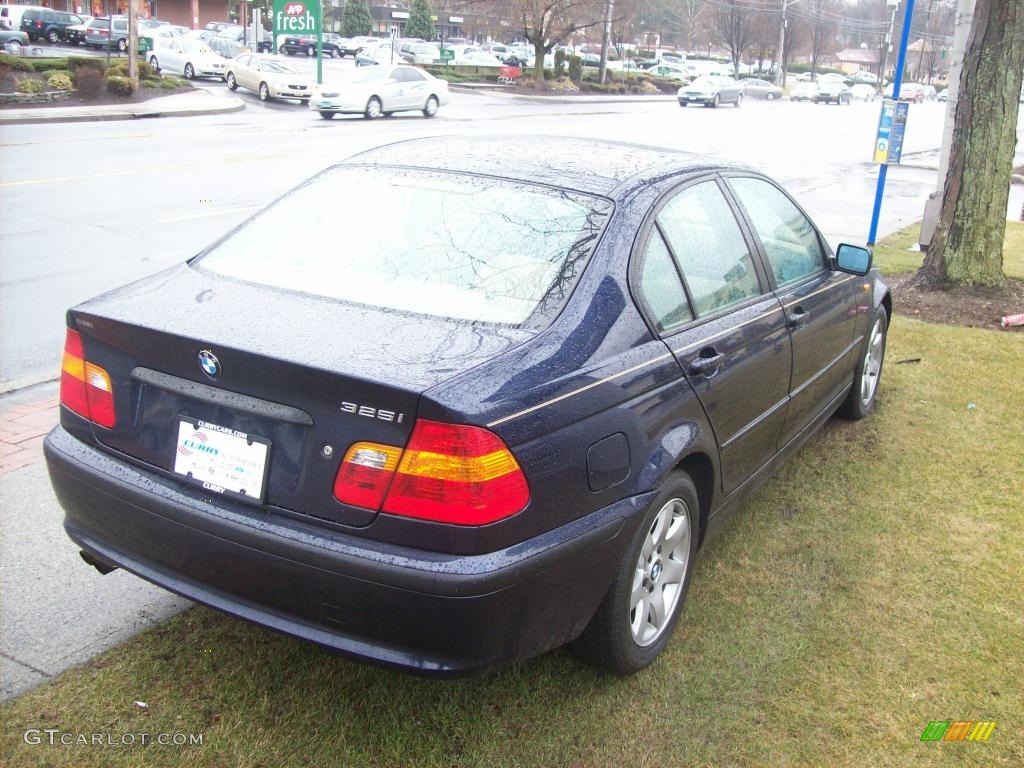 2002 3 Series 325i Sedan - Orient Blue Metallic / Tan photo #5