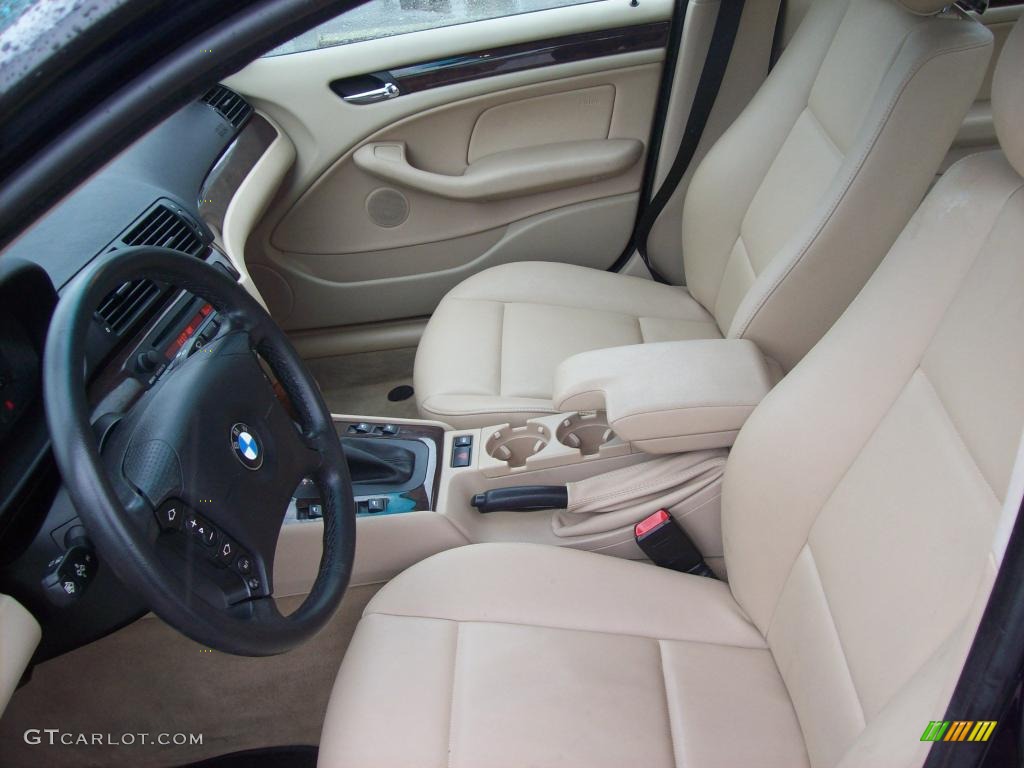 2002 3 Series 325i Sedan - Orient Blue Metallic / Tan photo #8