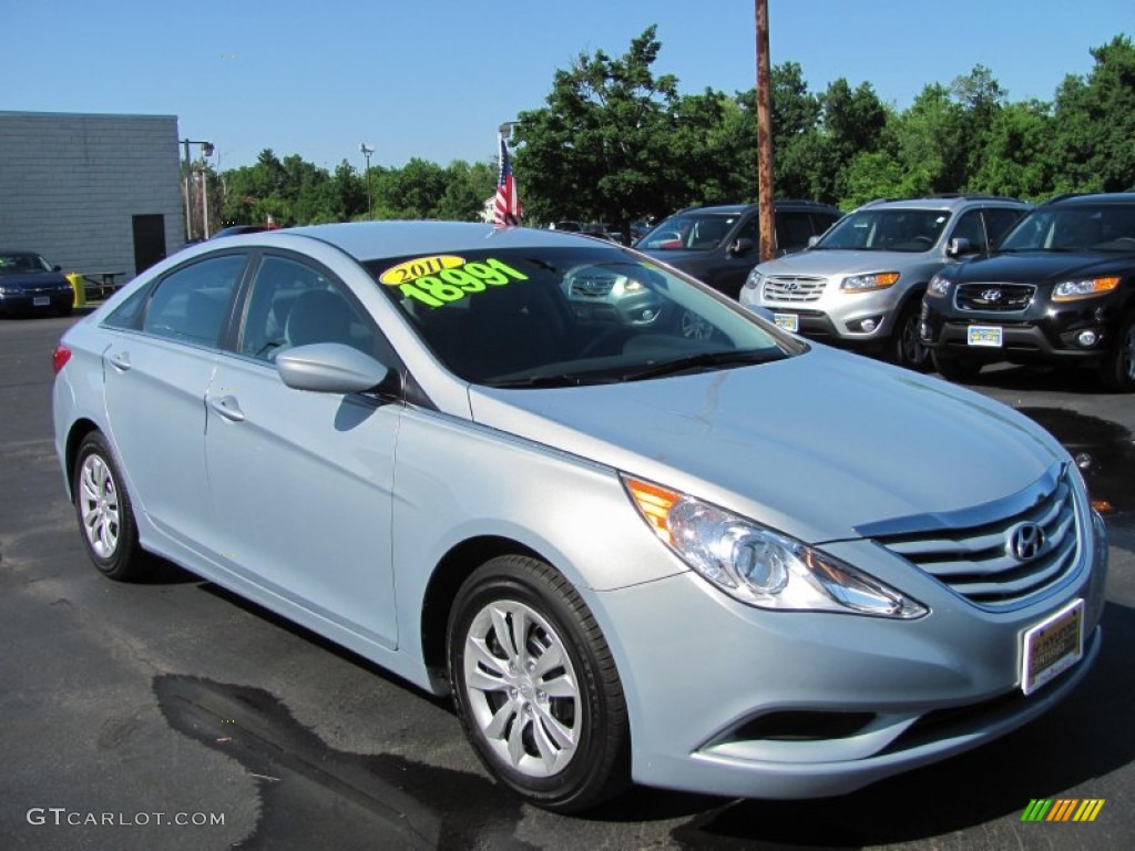 Iridescent Silver Blue Metallic 2011 Hyundai Sonata GLS Exterior Photo #50951901