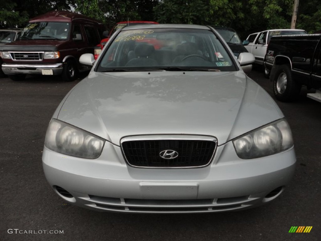 2002 Elantra GLS Sedan - Silver Pewter / Gray photo #2