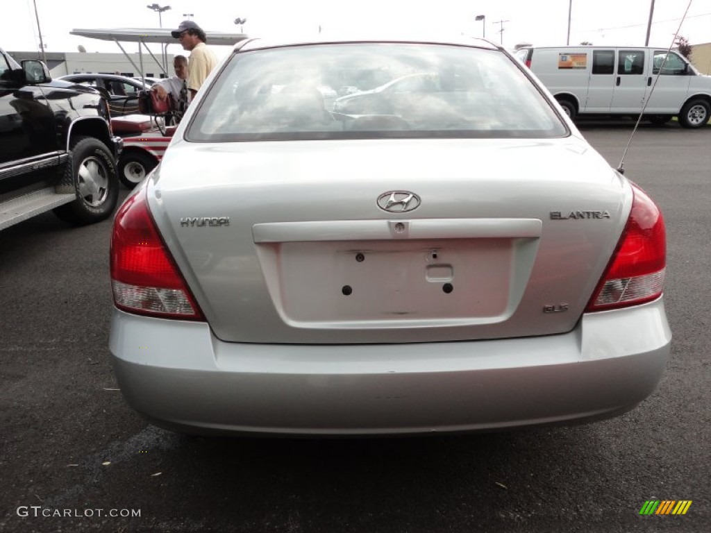 2002 Elantra GLS Sedan - Silver Pewter / Gray photo #4