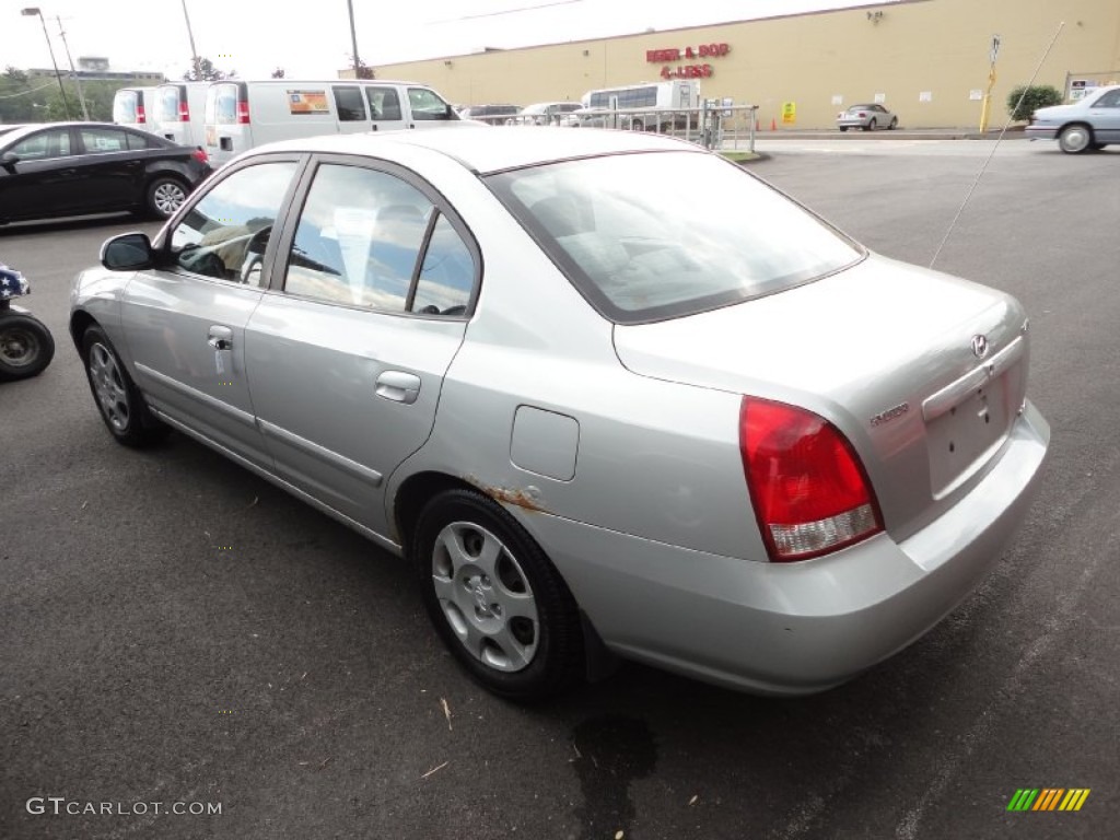 2002 Elantra GLS Sedan - Silver Pewter / Gray photo #5