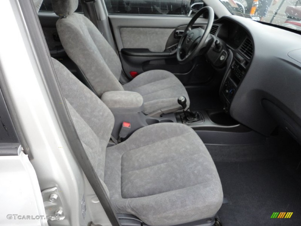 2002 Elantra GLS Sedan - Silver Pewter / Gray photo #10