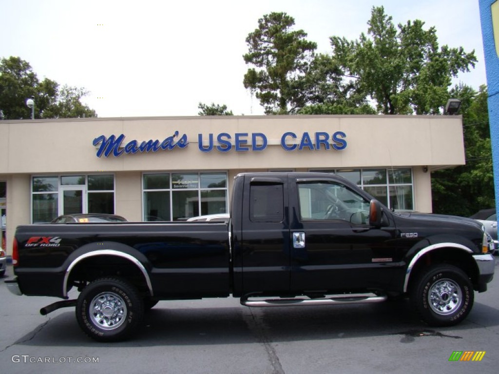 2004 F250 Super Duty FX4 SuperCab 4x4 - Black / Medium Flint photo #1