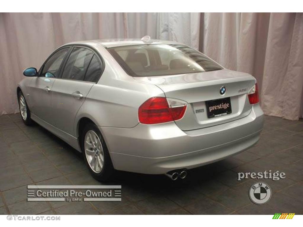 2006 3 Series 325i Sedan - Titanium Silver Metallic / Black photo #3
