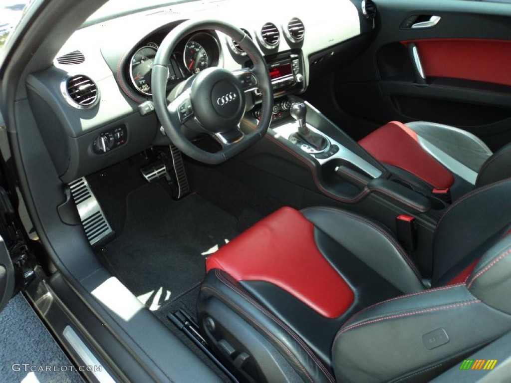 Magma Red Interior 2009 Audi TT 2.0T Coupe Photo #50956554