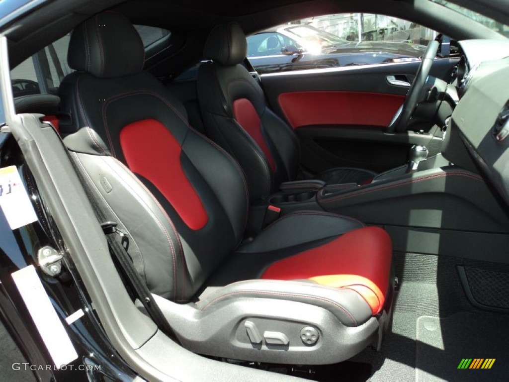 Magma Red Interior 2009 Audi TT 2.0T Coupe Photo #50956596