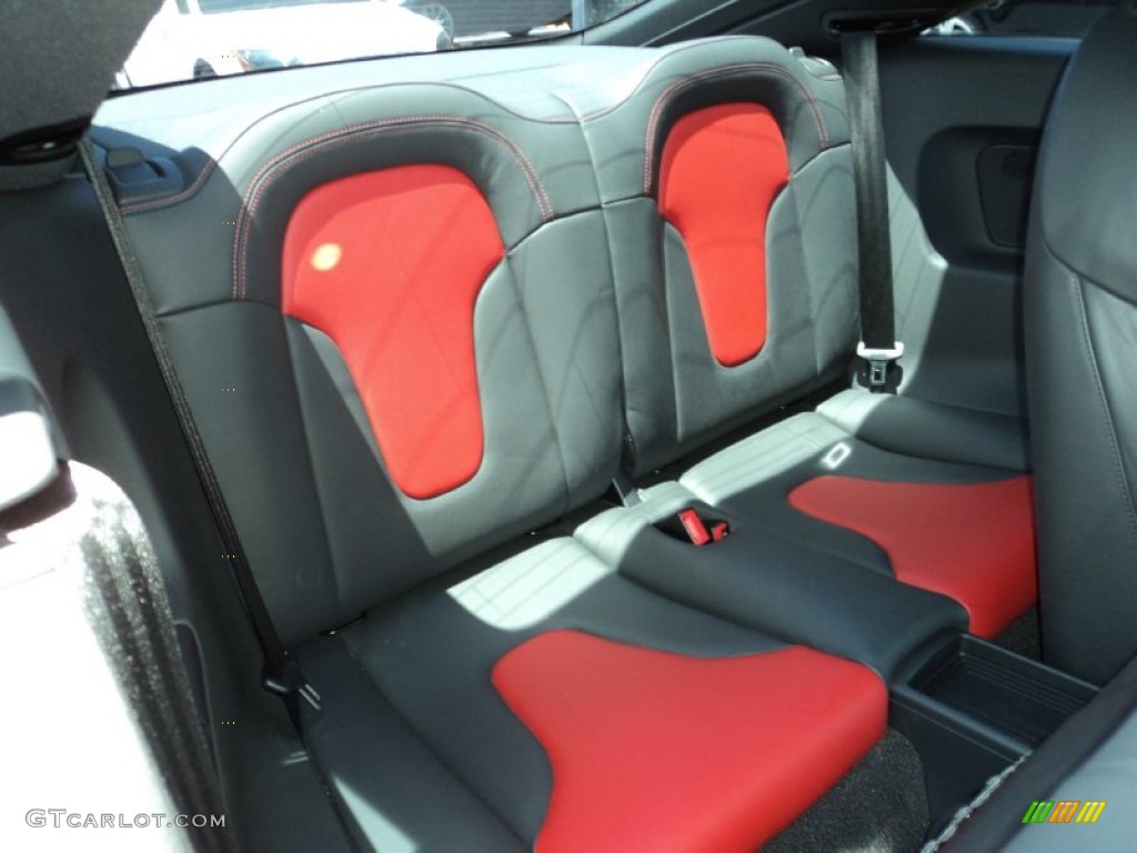 Magma Red Interior 2009 Audi TT 2.0T Coupe Photo #50956602