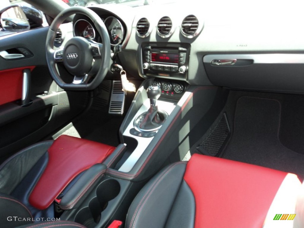 2009 Audi TT 2.0T Coupe Magma Red Dashboard Photo #50956626