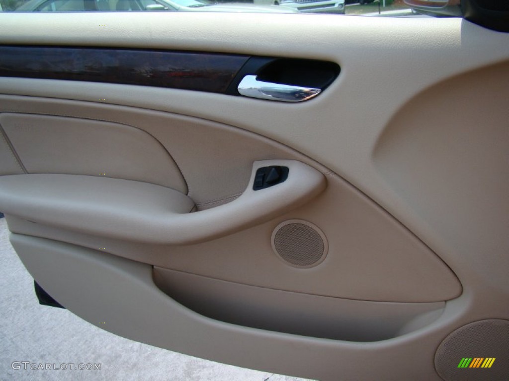 2002 3 Series 325i Sedan - Jet Black / Sand photo #19