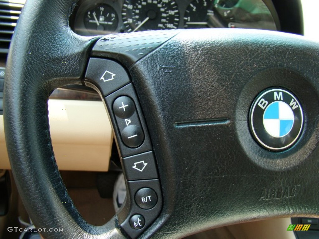 2002 3 Series 325i Sedan - Jet Black / Sand photo #24