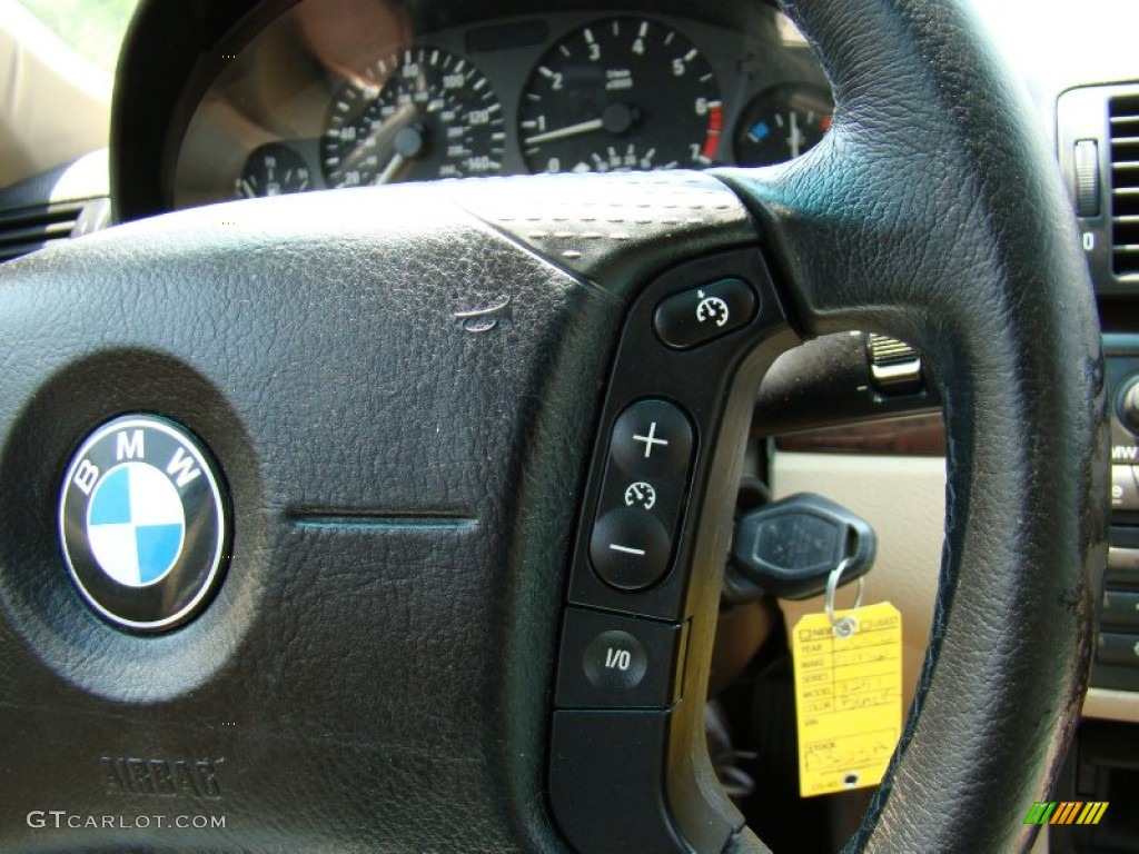 2002 3 Series 325i Sedan - Jet Black / Sand photo #25
