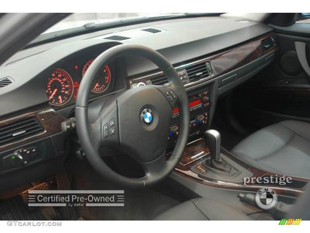 2006 3 Series 325i Sedan - Titanium Silver Metallic / Black photo #14