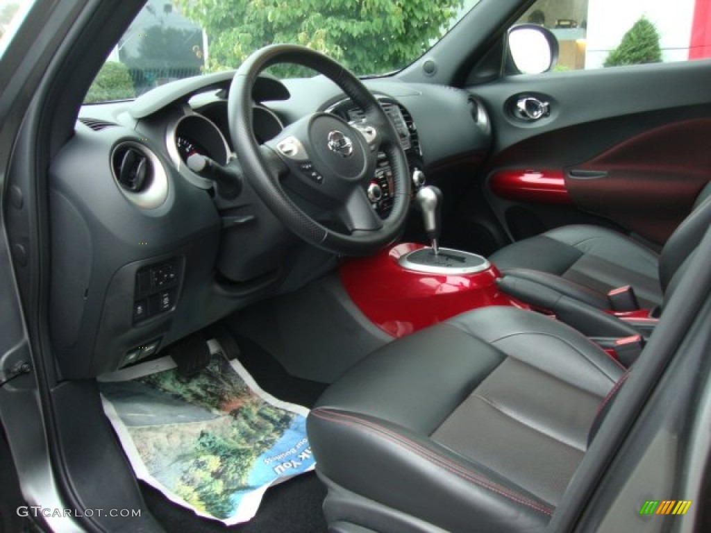 Black/Red w/Red Trim Interior 2011 Nissan Juke SL AWD Photo #50958111