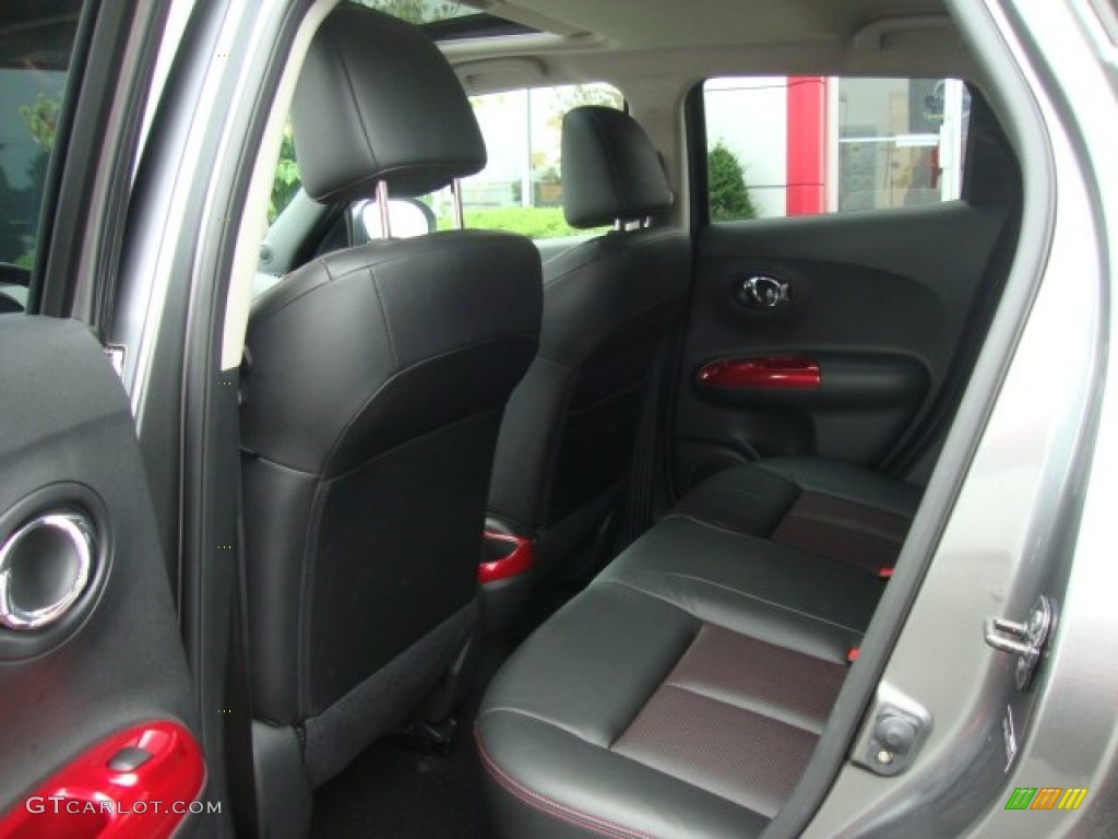 Black/Red w/Red Trim Interior 2011 Nissan Juke SL AWD Photo #50958243