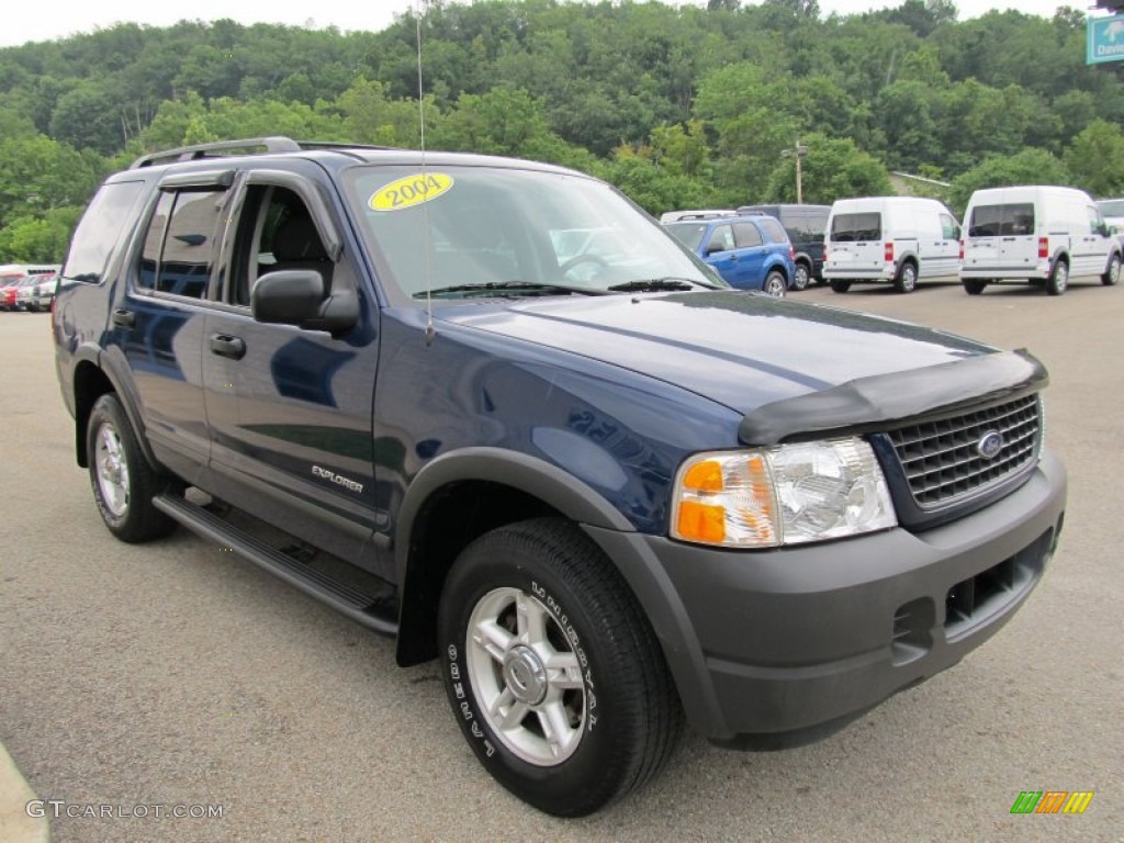 2004 Explorer XLS 4x4 - Dark Blue Pearl Metallic / Graphite photo #4