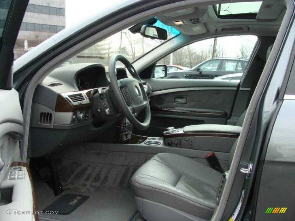 2006 7 Series 750i Sedan - Titanium Grey Metallic / Basalt Grey/Flannel Grey photo #10