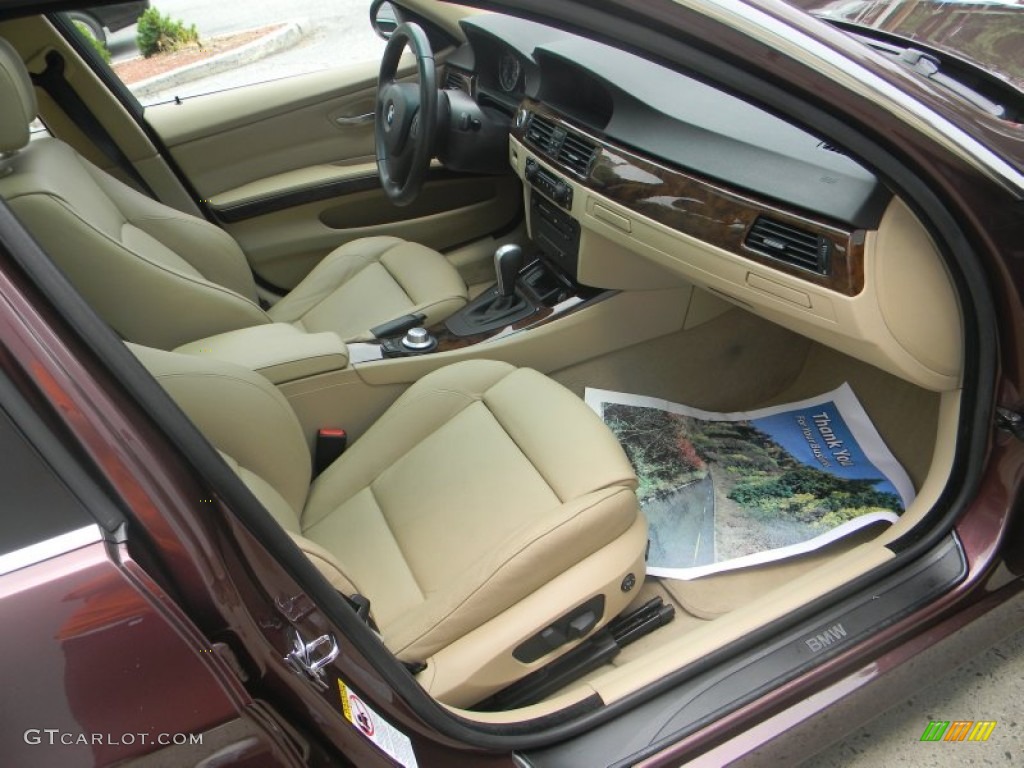 2006 3 Series 330i Sedan - Barrique Red Metallic / Beige photo #17