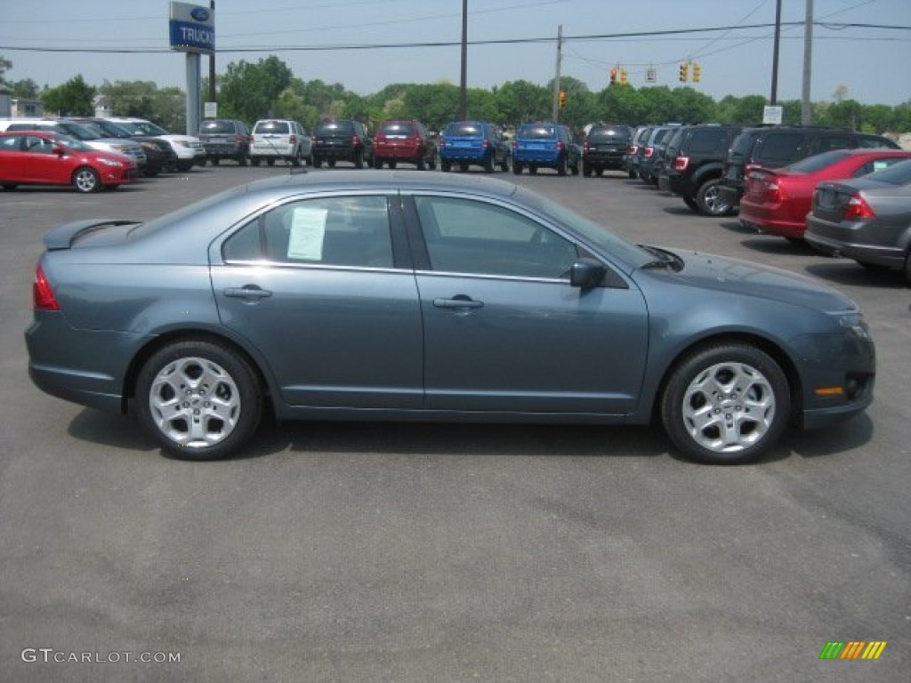 2011 Fusion SE - Steel Blue Metallic / Charcoal Black photo #3