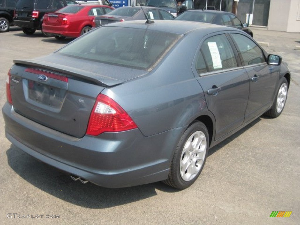 2011 Fusion SE - Steel Blue Metallic / Charcoal Black photo #4