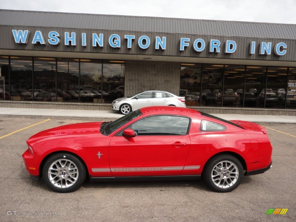 2012 Mustang V6 Premium Coupe - Race Red / Charcoal Black photo #1