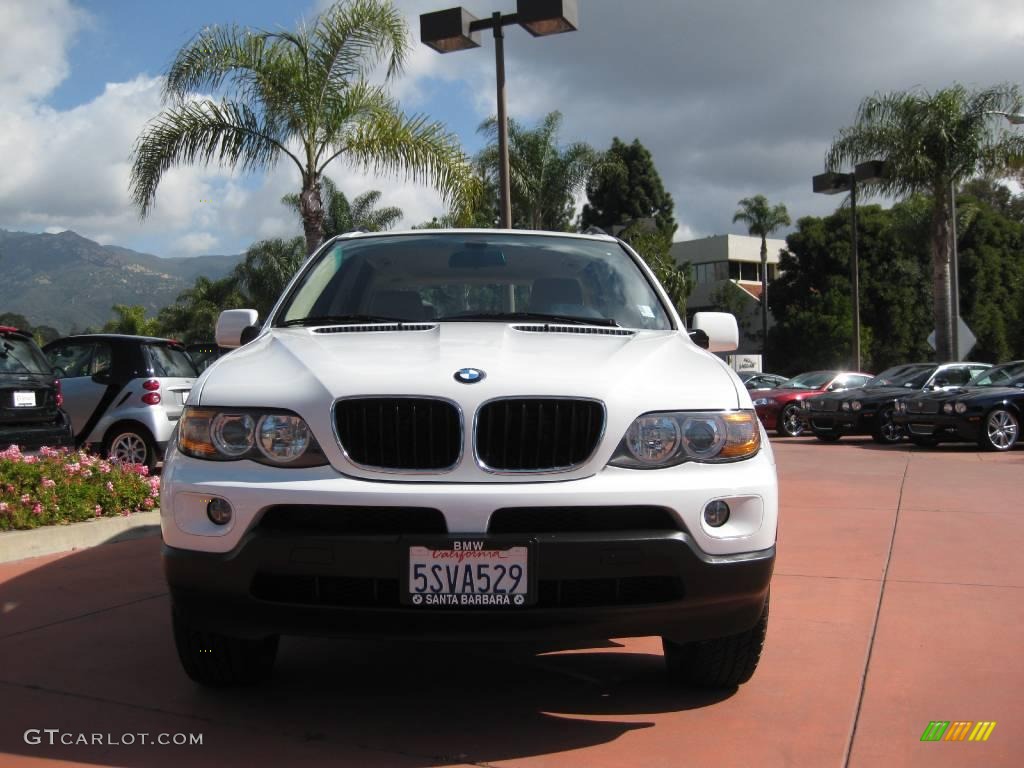 2006 X5 3.0i - Alpine White / Beige photo #2