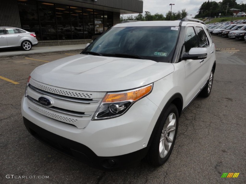 2011 Explorer Limited 4WD - White Platinum Tri-Coat / Charcoal Black photo #8